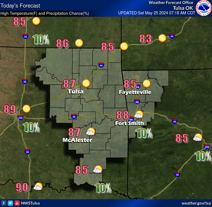 LeFlore County weather 5-25-2024