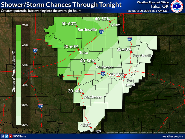 LeFlore County weather 7-20-2024