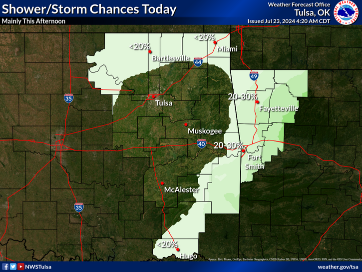 LeFlore County weather 7-23-2024