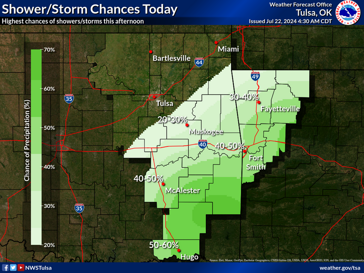 LeFlore County weather 7-22-2024